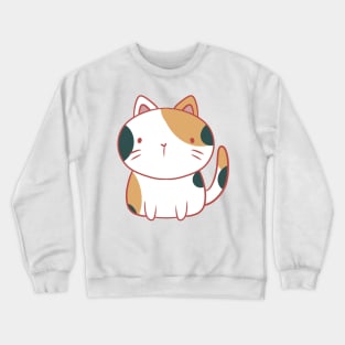 Calico cat illustration Crewneck Sweatshirt